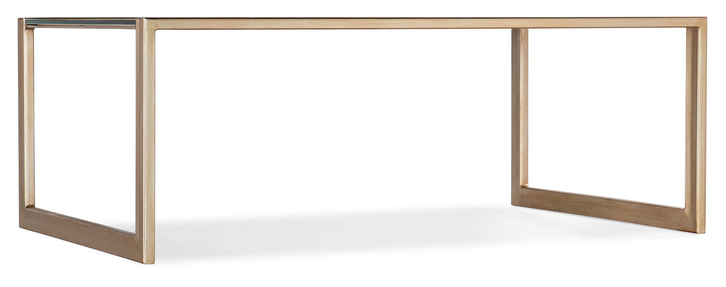 Melange - Koi Rectangle Cocktail Table - Gold
