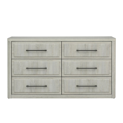 Modern Play - 6 Drawer Dresser - Natural White
