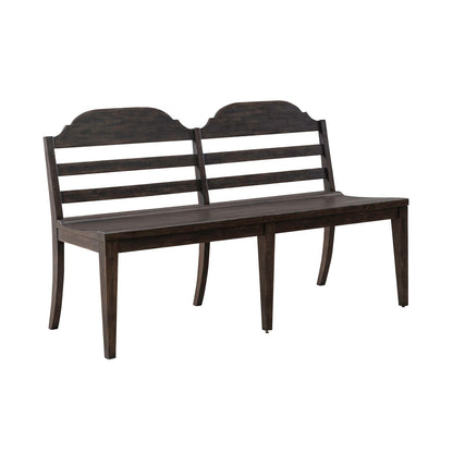Paradise Valley - Ladder Back Bench - Saddle Brown