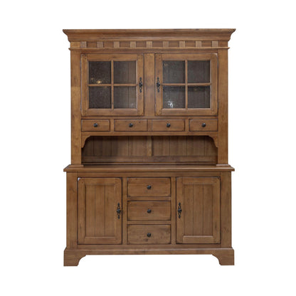 Treasures - Hutch & Buffet - Rustic Oak