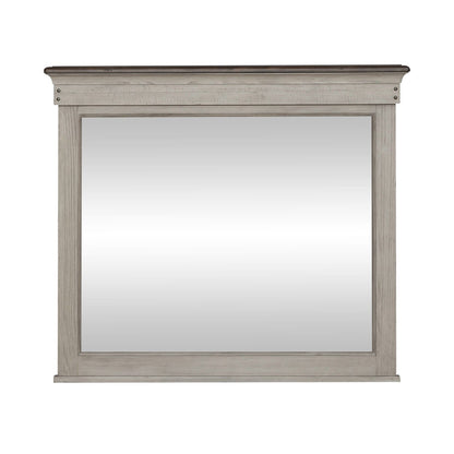 Ivy Hollow - Landscape Mirror - Weathered Linen / Dusty Taupe