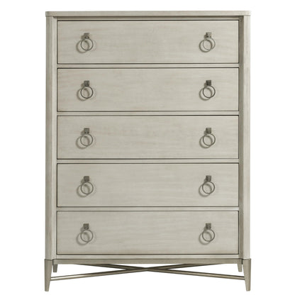 Maisie - 5 Drawer Chest - Champagne