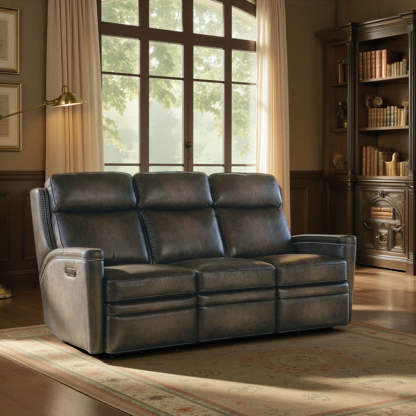 MS - Hamilton Power Sofa With Power Headrest
