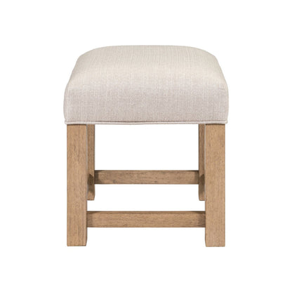 Corso - Upholstered Console Stool - Natural & Concrete