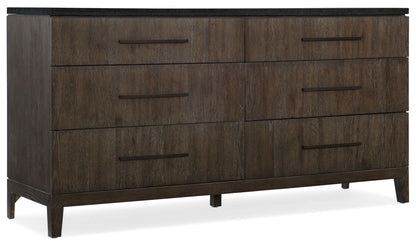 Miramar Aventura - Raphael 6-Drawer Dresser - Dark Gray