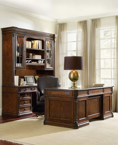 Leesburg - Executive Desk - Dark Brown