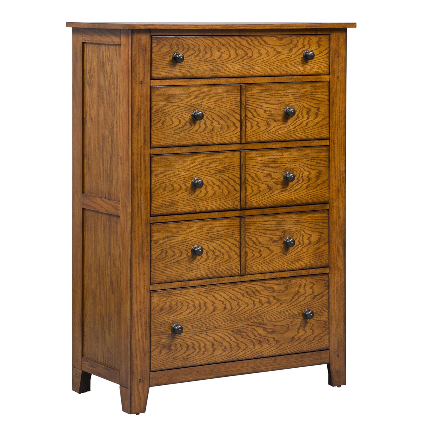 Grandpas Cabin - 5 Drawer Chest - Aged Oak