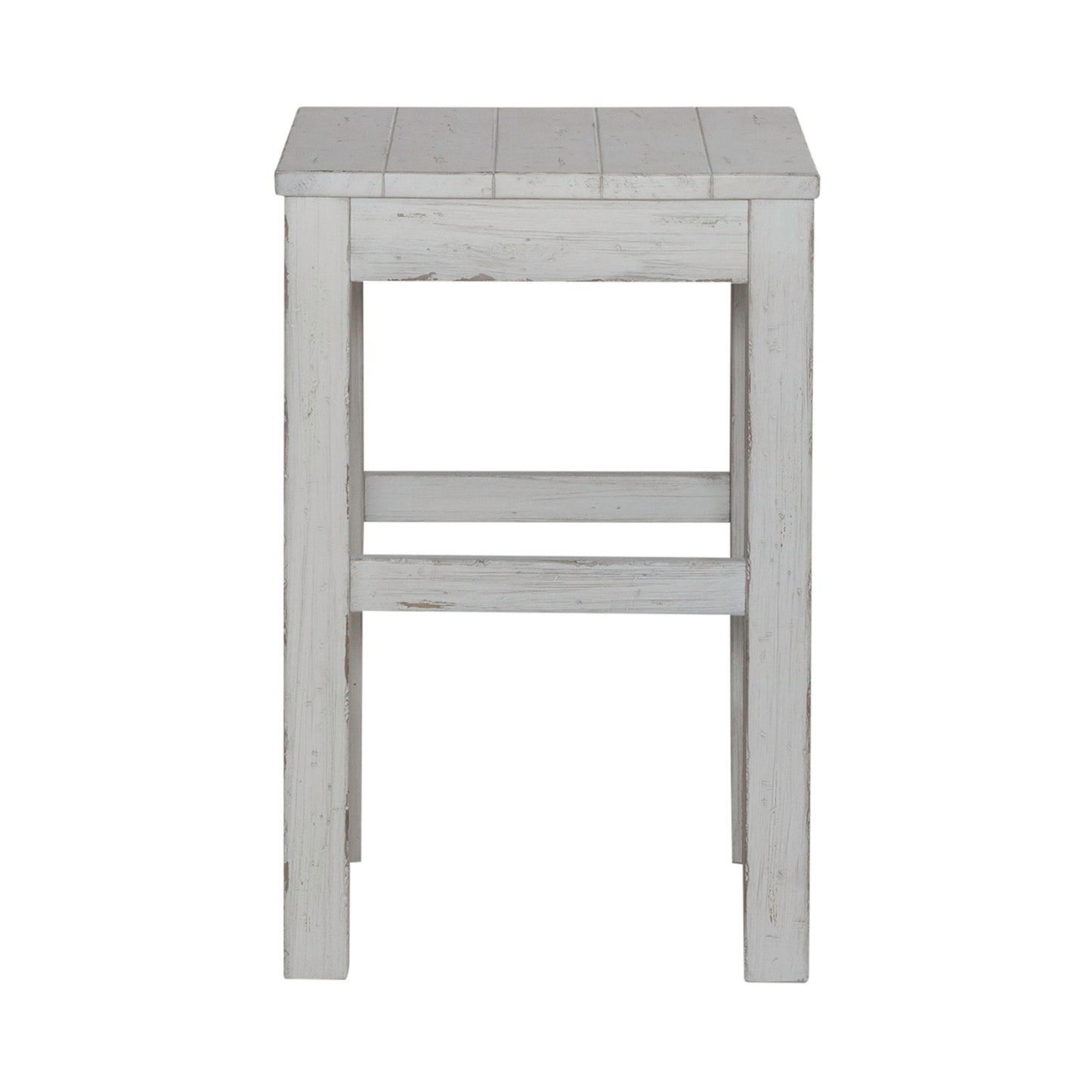 River Place - Console Stool - Riverstone White & Tobacco