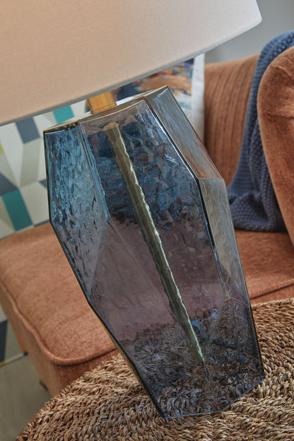 Tallow - Glass Table Lamp - Blue