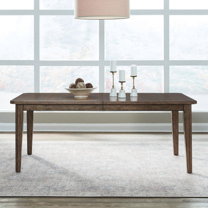 Carolina Park - Rectangular Leg Table - Amber Brown