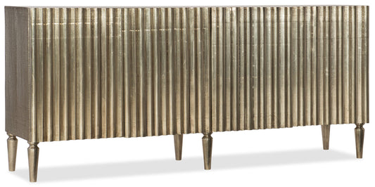 Home Accent - German Silver Console - Pearl Silver
