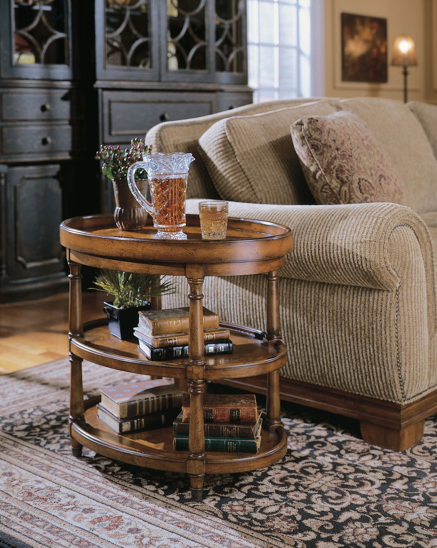 Home Accent - Oval Accent Table - Light Brown