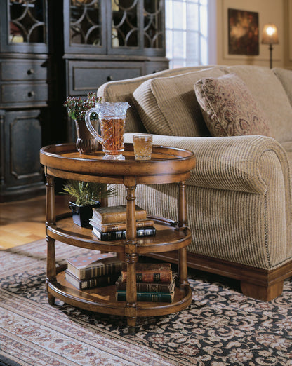 Home Accent - Oval Accent Table - Light Brown