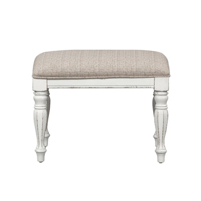 Magnolia Manor - Accent Bench - Antique White