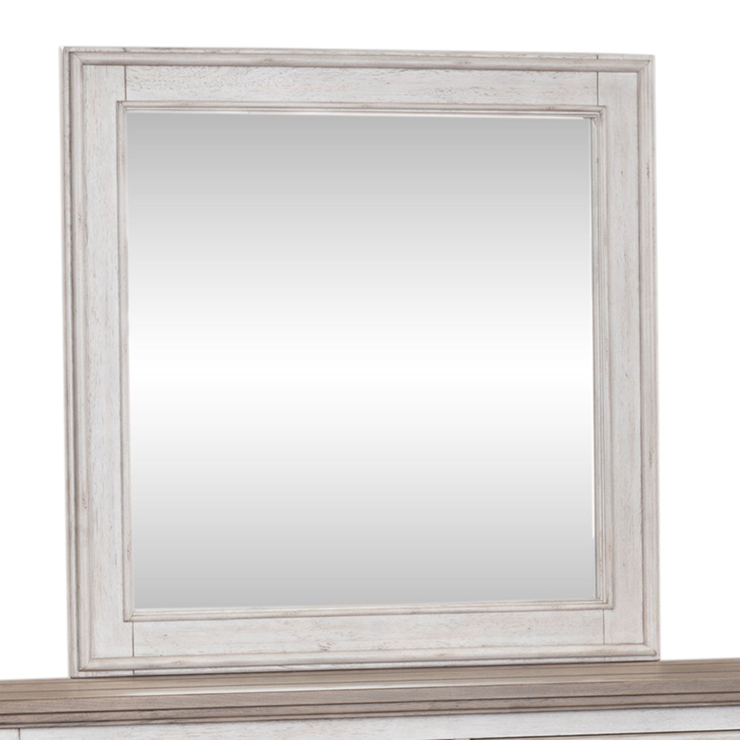 Heartland - Landscape Mirror - Antique White / Tobacco Tops