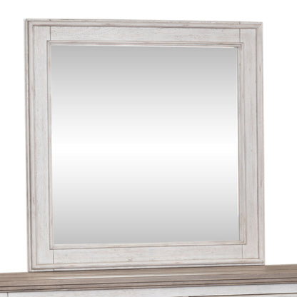 Heartland - Landscape Mirror - Antique White / Tobacco Tops