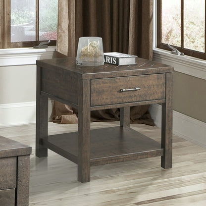 Jax - End Table - Dark Walnut