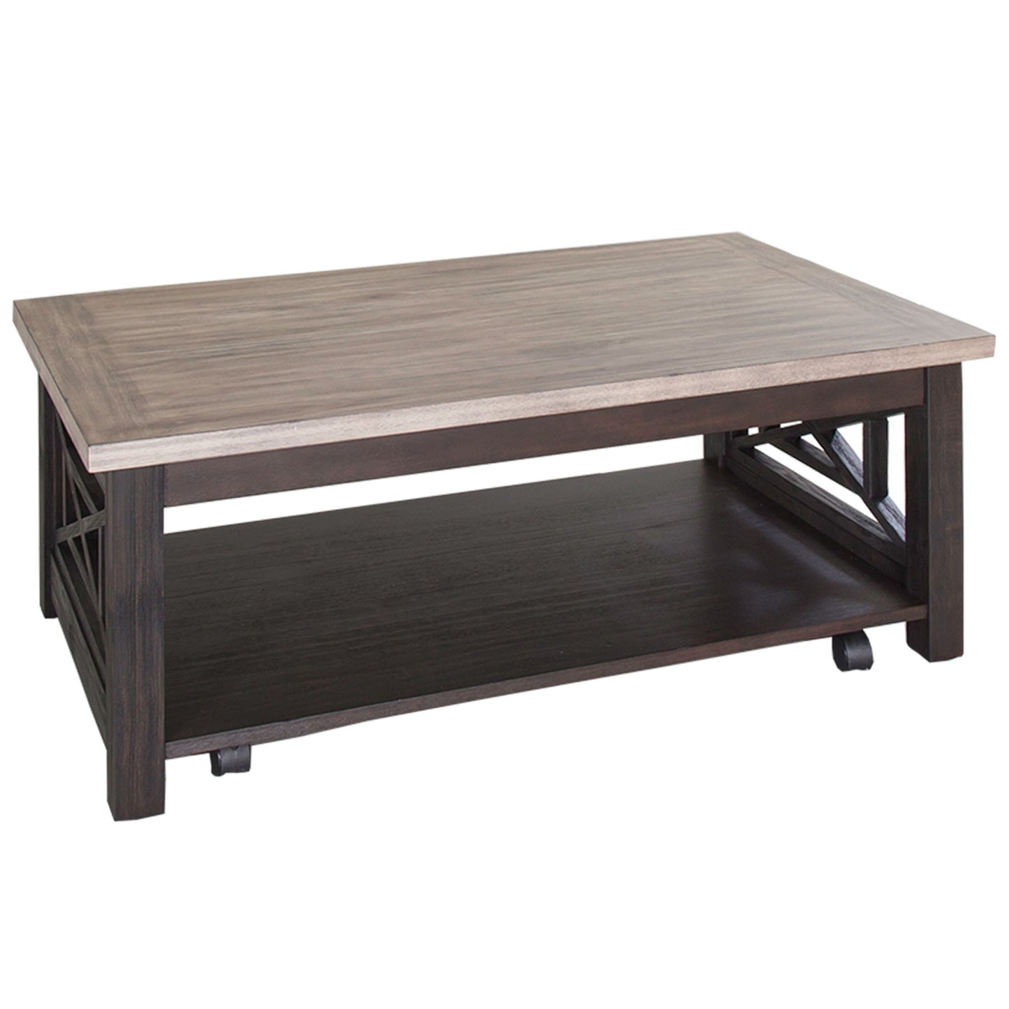 Heatherbrook - 3 Piece Table Set (1 Cocktail 2 End Tables) - Charcoal & Ash
