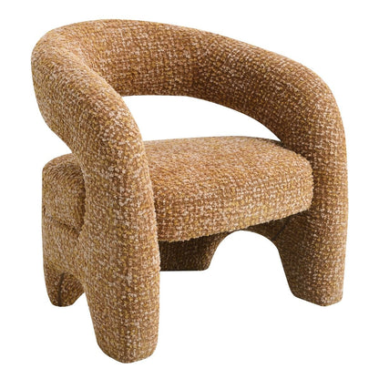 Pelia - Accent Chair - Orange Tweed