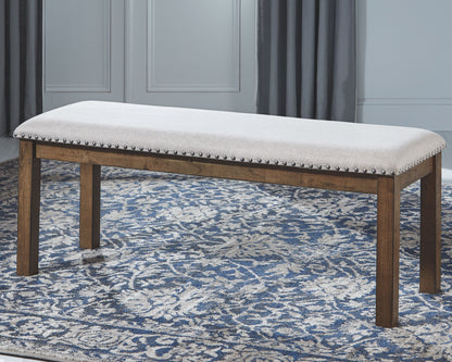 Moriville - Upholstered Bench - Beige