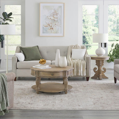 Magnolia Manor - 3 Piece Table Set (Round End Table) - Weathered Bisque