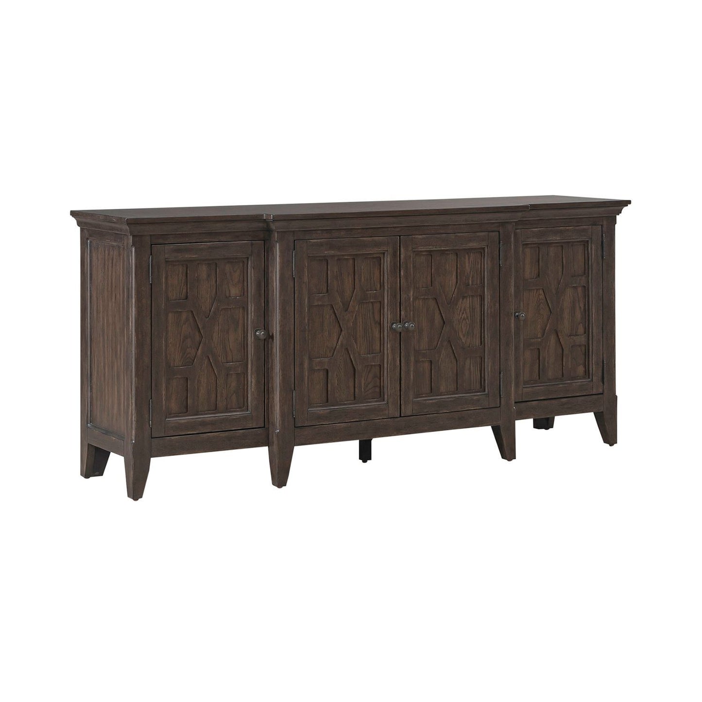 Paradise Valley - 76" TV Console - Saddle Brown