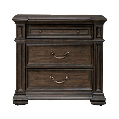Provence Park - Nightstand With Charging Station - Chateau Brown