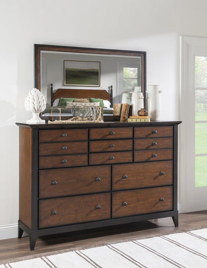 Fenmore - Dresser - Mocha And Distressed Cherry