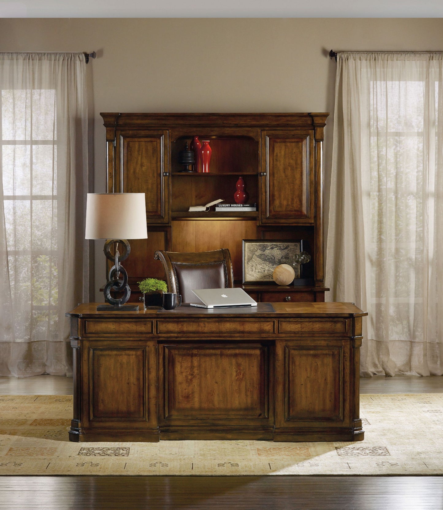 Tynecastle - Executive Desk - Dark Brown