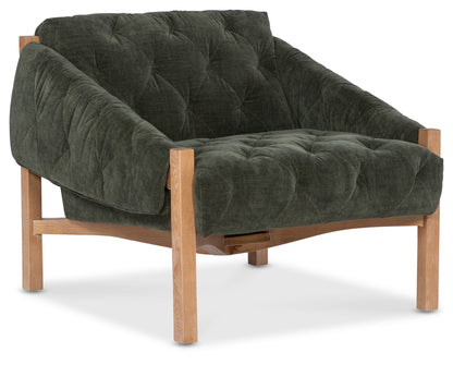 CC - Kerns Accent Chair - Dark Gray / Light Brown