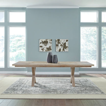 Brentwood - Double Pedestal Table - Sandstone