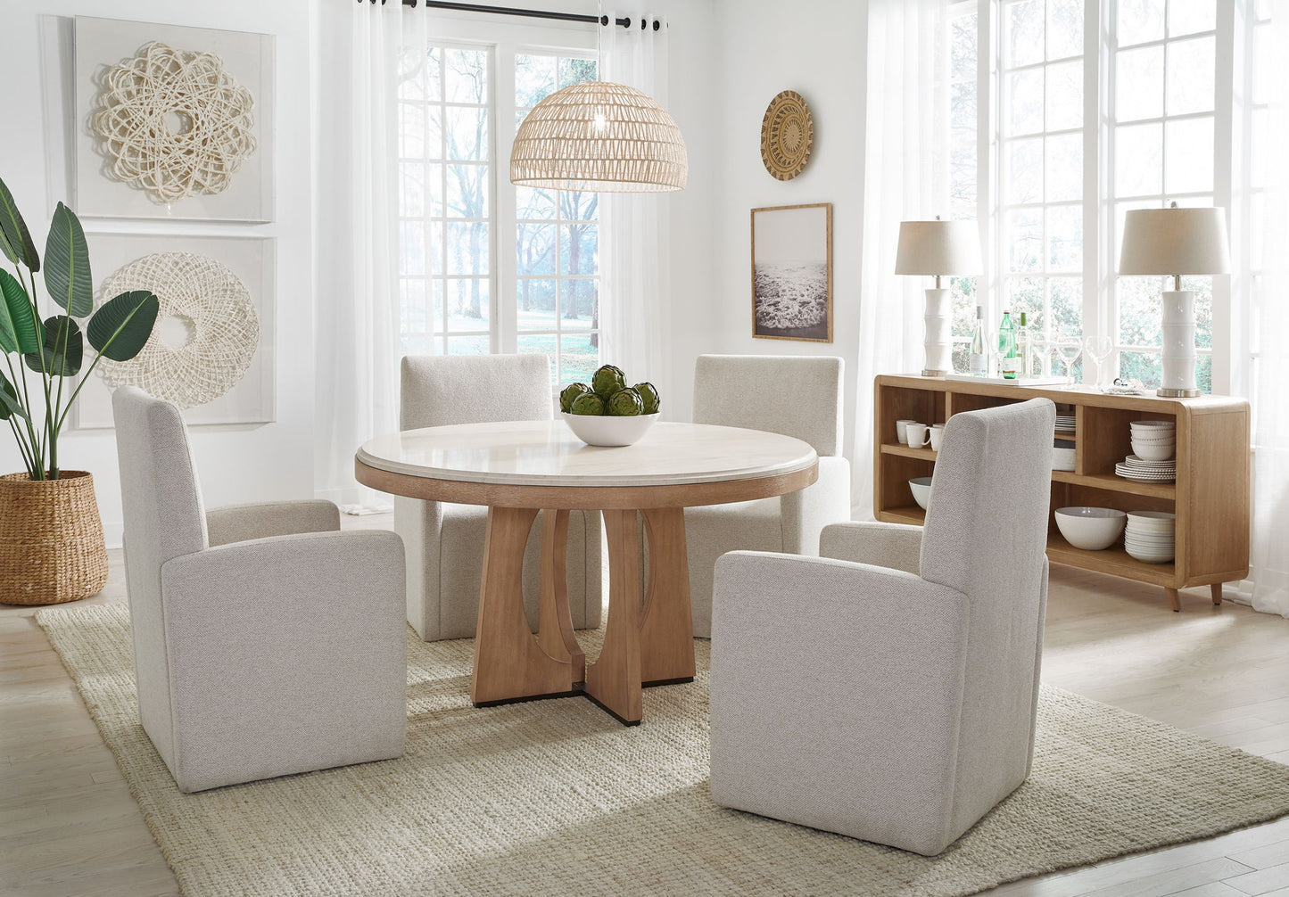 Escape - Open Multi-Purpose Console - Glazed Natural Oak
