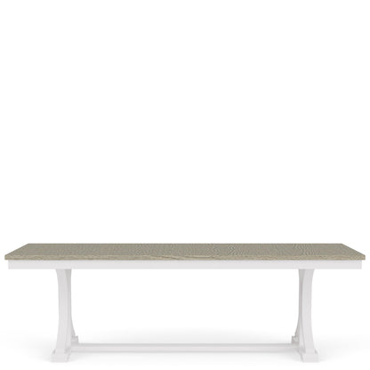 Cora - Trestle Dining Table - Cloud / Fog