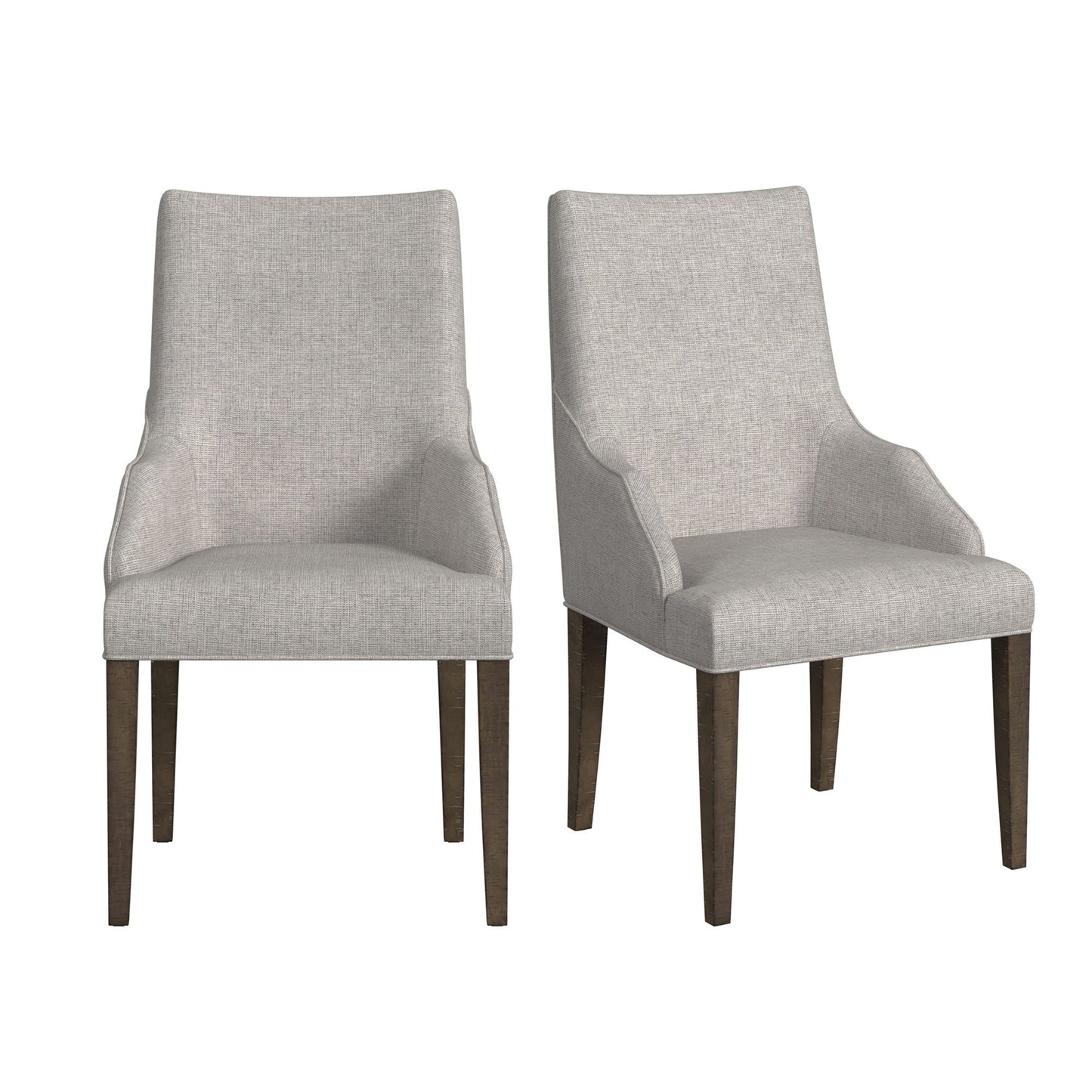Yellowstone - Dining Host Chair (Set of 2) - Medium Brown