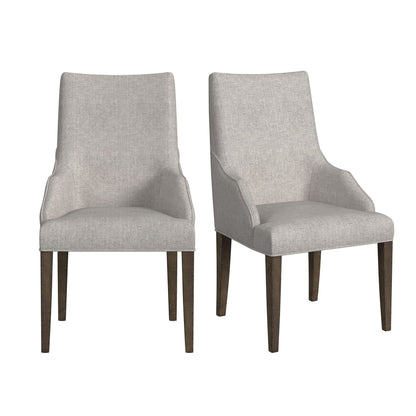 Yellowstone - Dining Host Chair (Set of 2) - Medium Brown