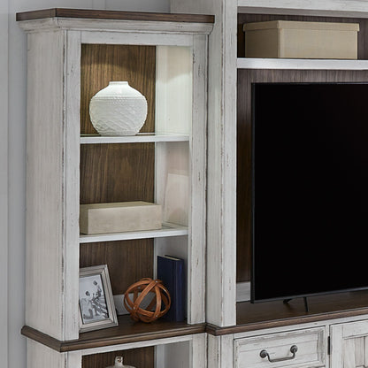 River Place - Right Pier Top - Riverstone White & Tobacco