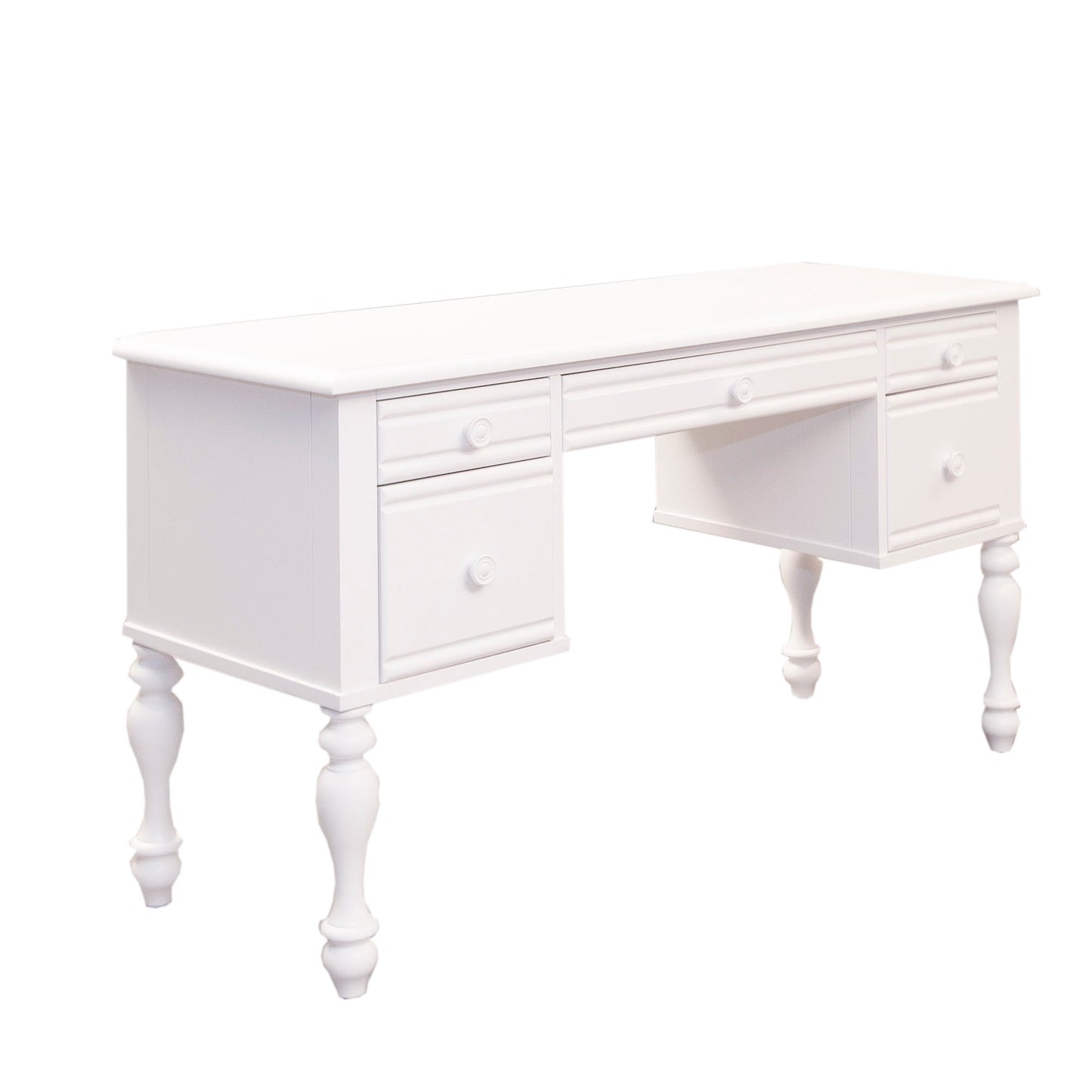 Summer House - Wood Vanity Desk - Oyster White