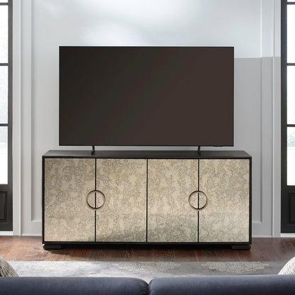 Barlowe - 4 Door Accent Cabinet - Cappuccino
