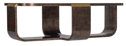 Melange - Edmun Rectangle Cocktail Table - Dark Brown
