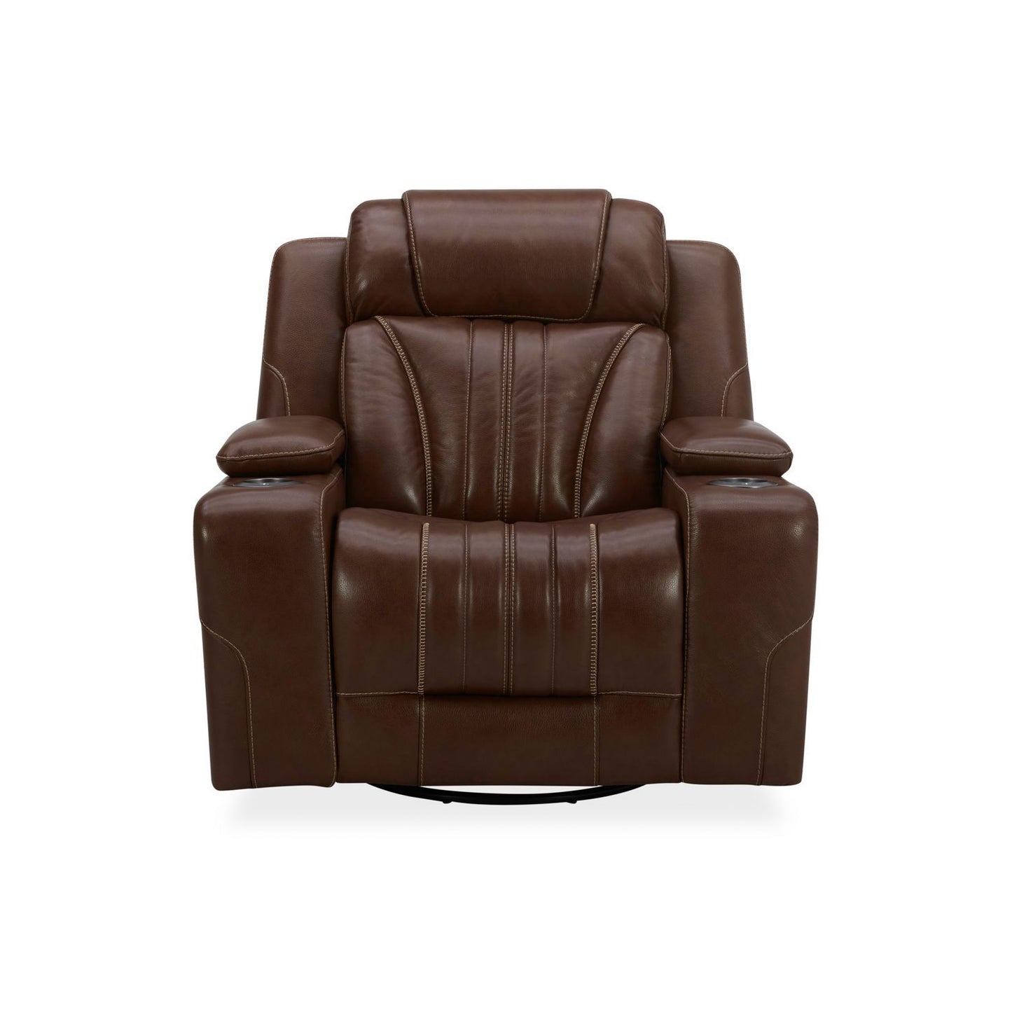 Caswell - Swivel Glider Recliner P2 - Nature Chestnut