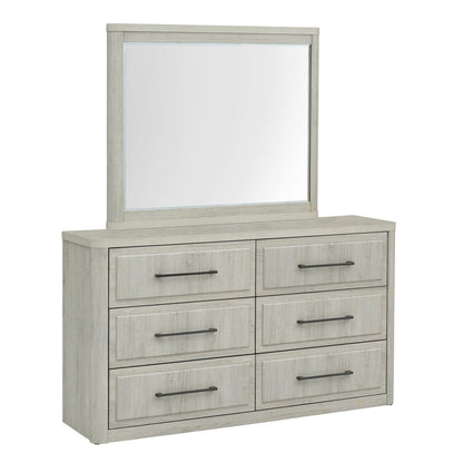Modern Play - Dresser & Mirror - Natural White
