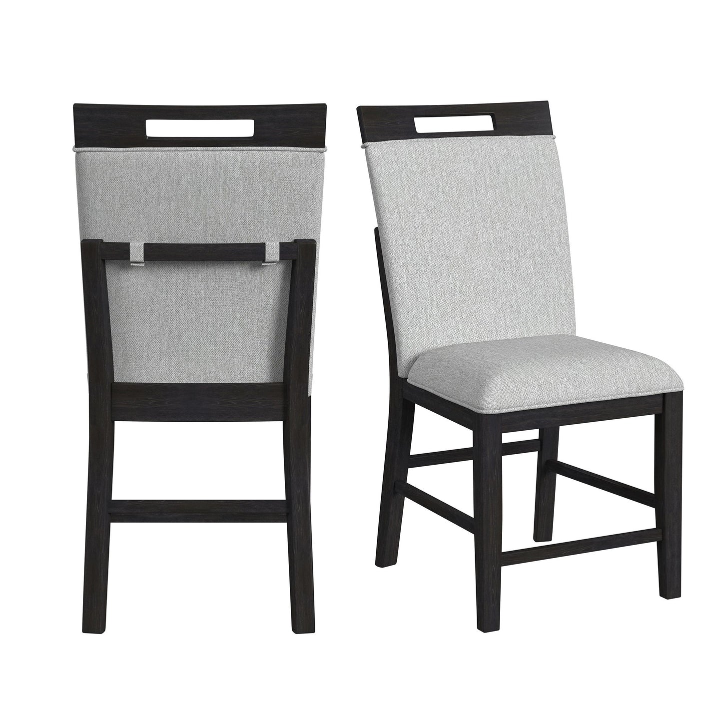 Transcend - Counter Side Chair (Set of 2) - Charcoal