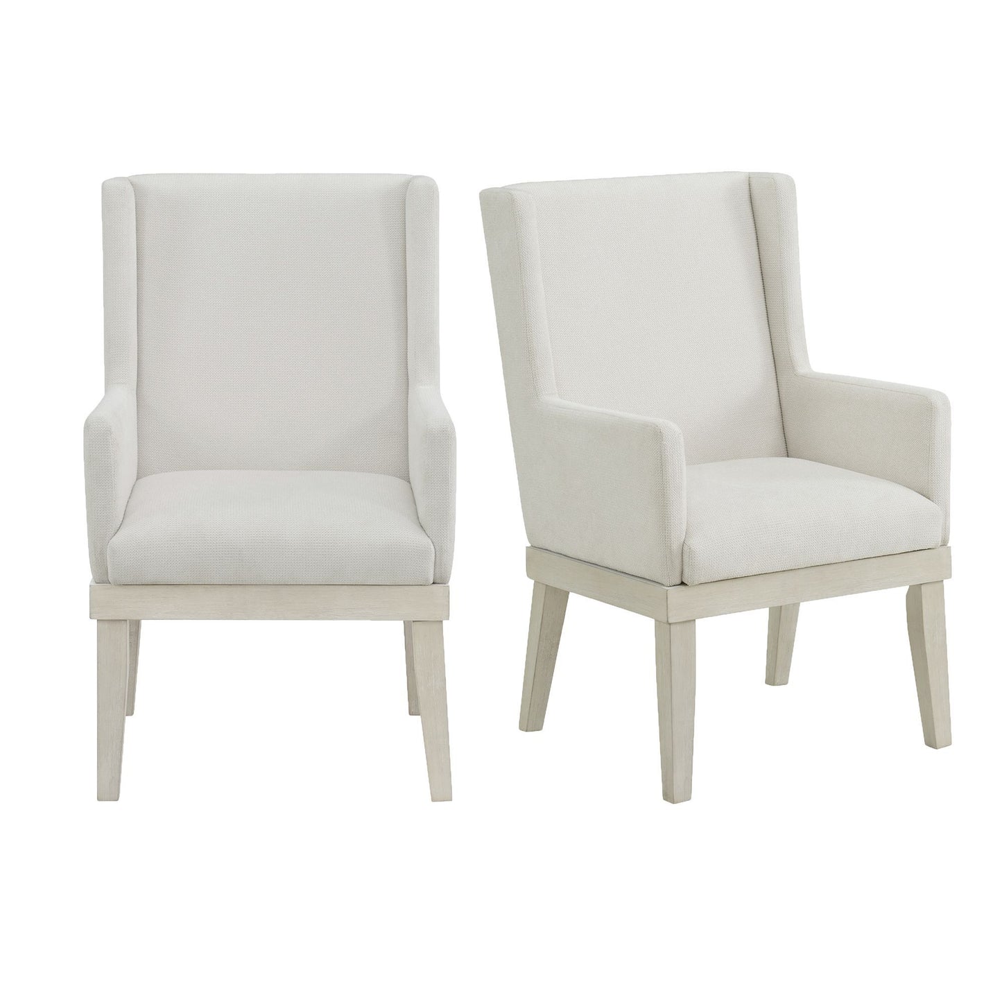 Avalanche - Dining Arm Chair (Set of 2) - Antique White
