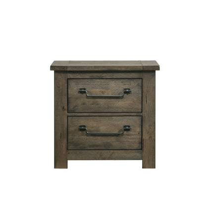 Maverick - Nightstand With USB - Gray