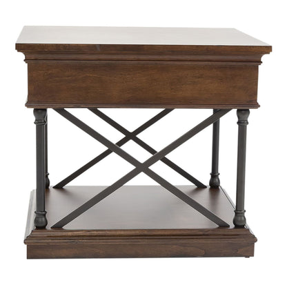 Tribeca - Drawer End Table - Cordovian Brown