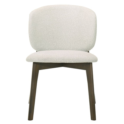 Mallin - Side Chair (Set of 2) - Gray Chenille & Walnut