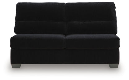 SimpleJoy - Armless Loveseat - Onyx