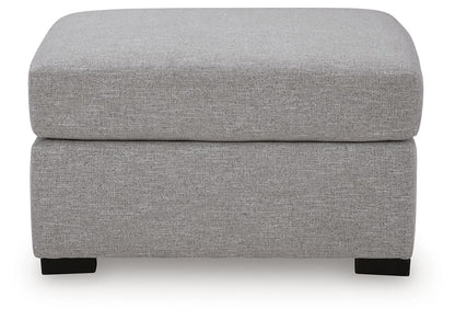 UrbanCrest - Oversized Accent Ottoman - Pewter