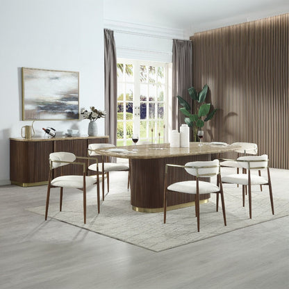 Clayten - Server - Brown Oak