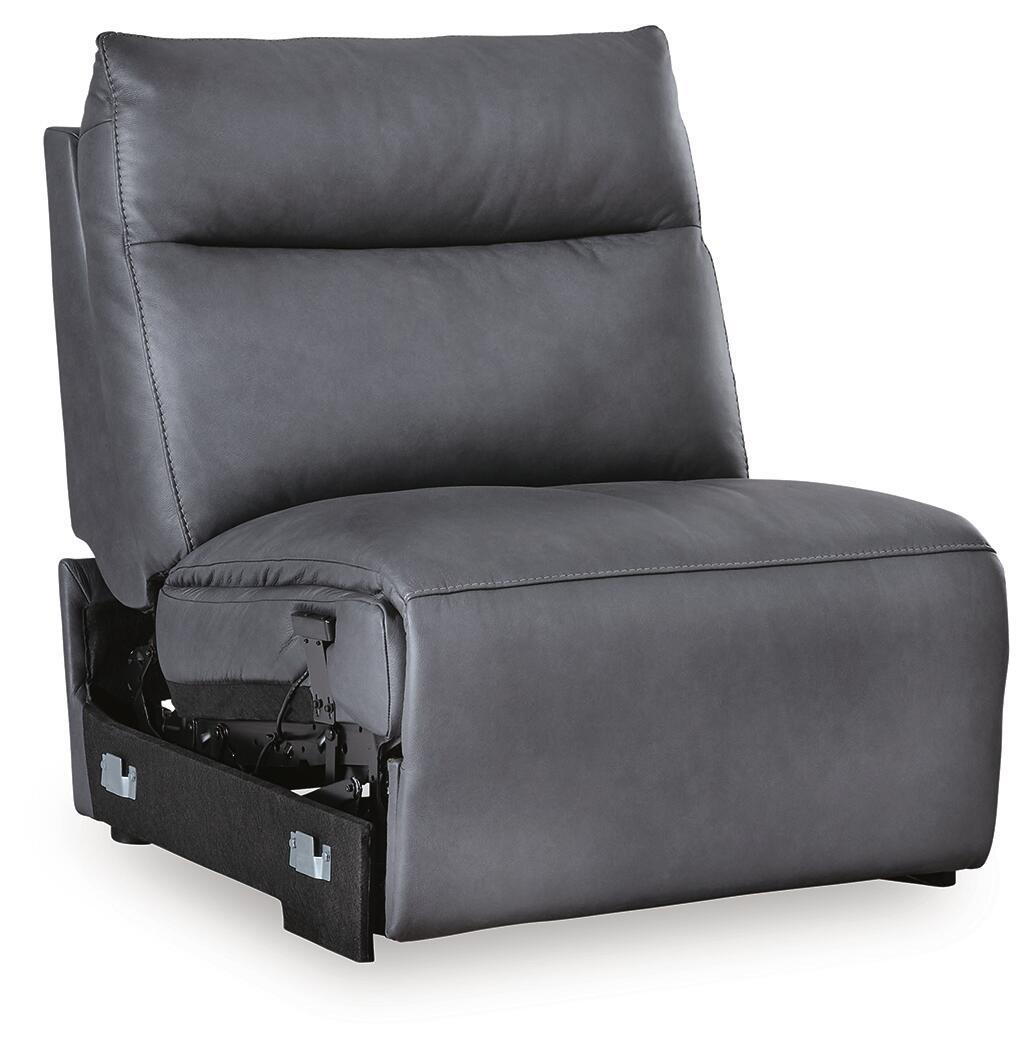 ModZ - Power Armless Recliner With Adjustable Headrest - Blue